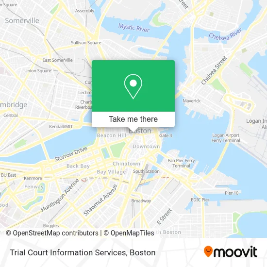 Trial Court Information Services map