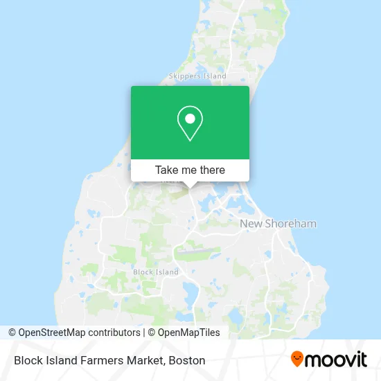 Block Island Farmers Market map