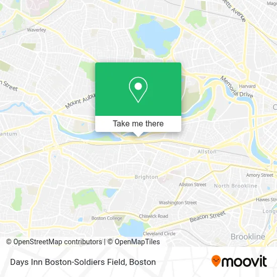 Days Inn Boston-Soldiers Field map