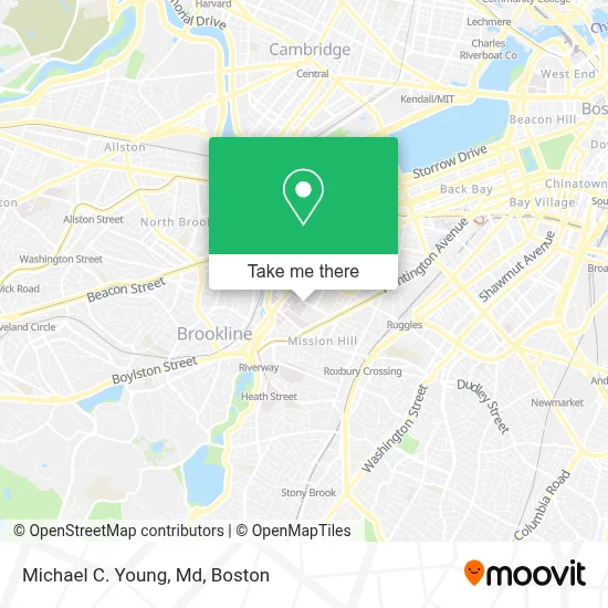 Michael C. Young, Md map