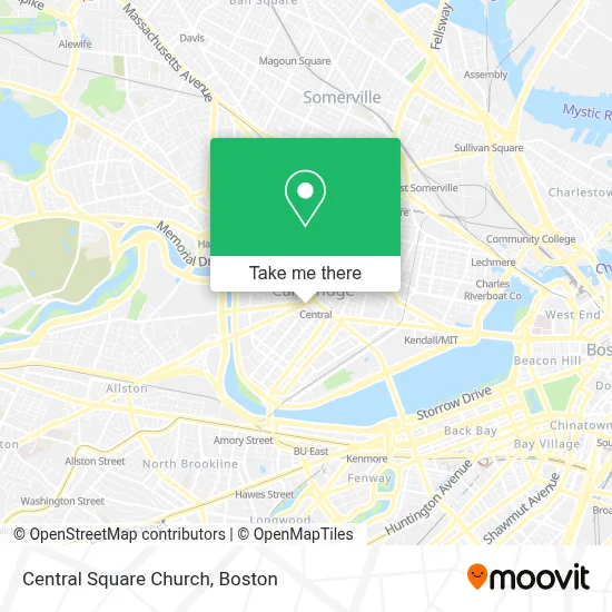 Central Square Church map