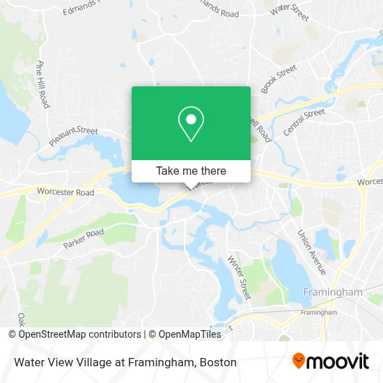Water View Village at Framingham map