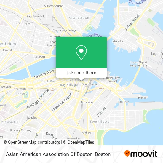Asian American Association Of Boston map