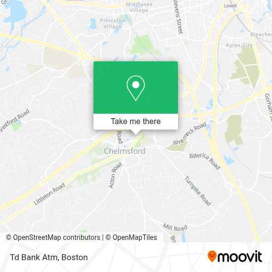 Td Bank Atm map