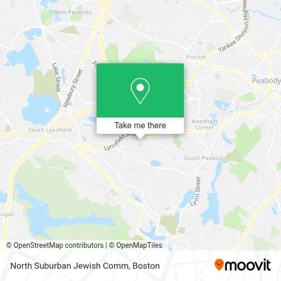 North Suburban Jewish Comm map