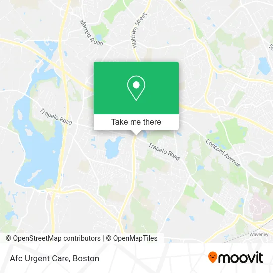 Afc Urgent Care map