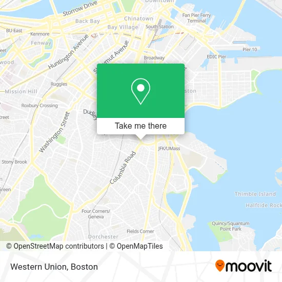 Western Union map
