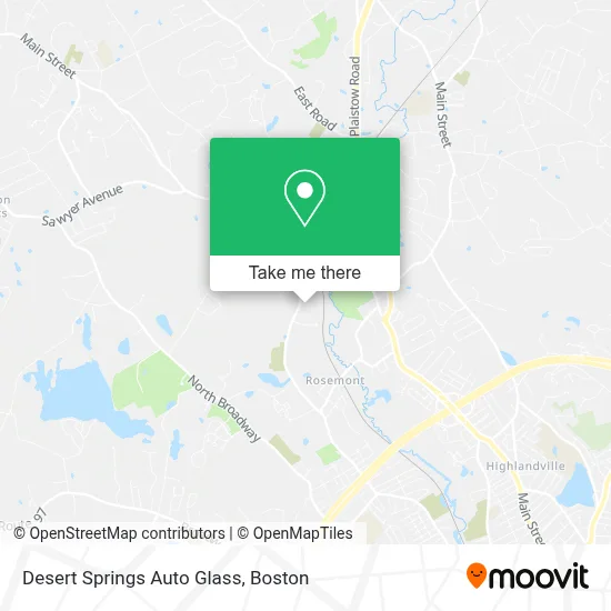 Desert Springs Auto Glass map