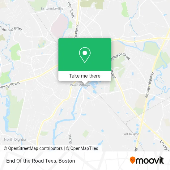 End Of the Road Tees map