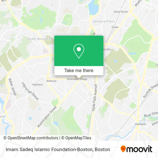 Imam Sadeq Islamic Foundation-Boston map