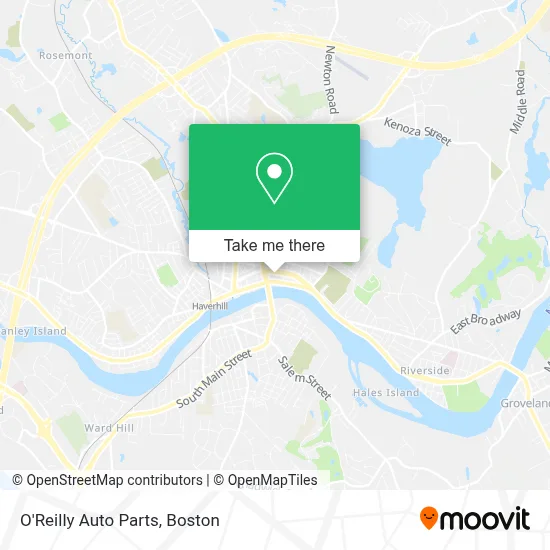 O'Reilly Auto Parts map
