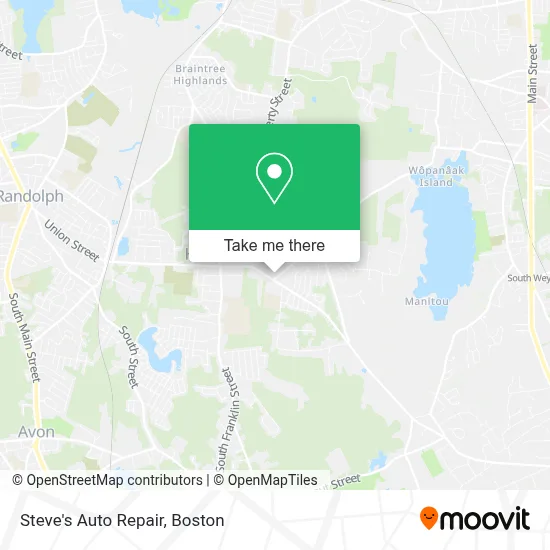 Steve's Auto Repair map