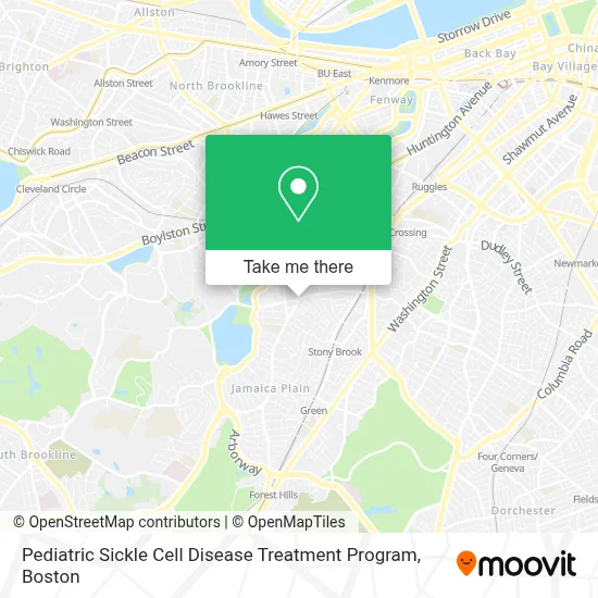 Pediatric Sickle Cell Disease Treatment Program map