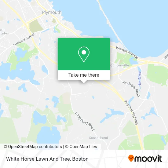 White Horse Lawn And Tree map