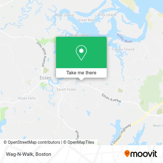 Wag-N-Walk map