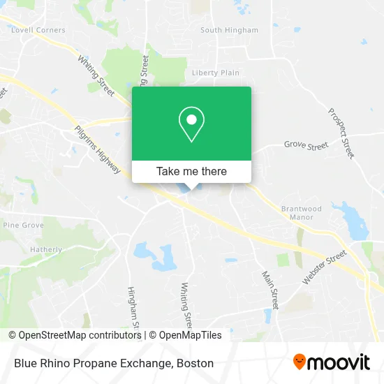 Blue Rhino Propane Exchange map