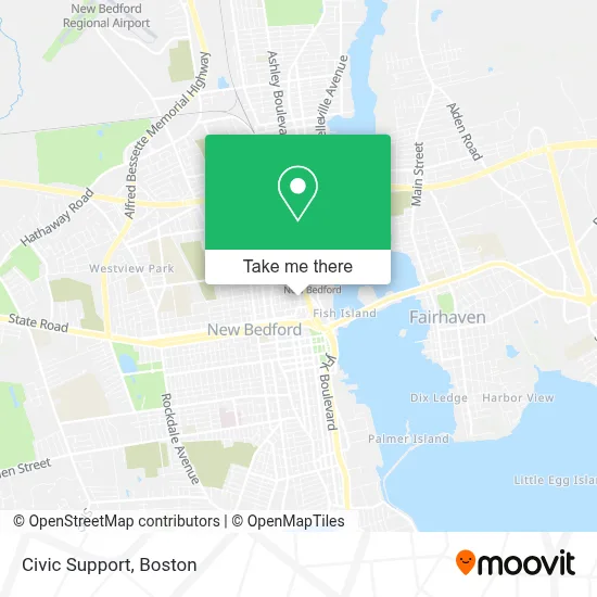 Civic Support map
