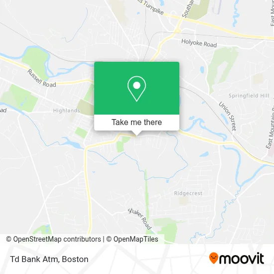 Td Bank Atm map