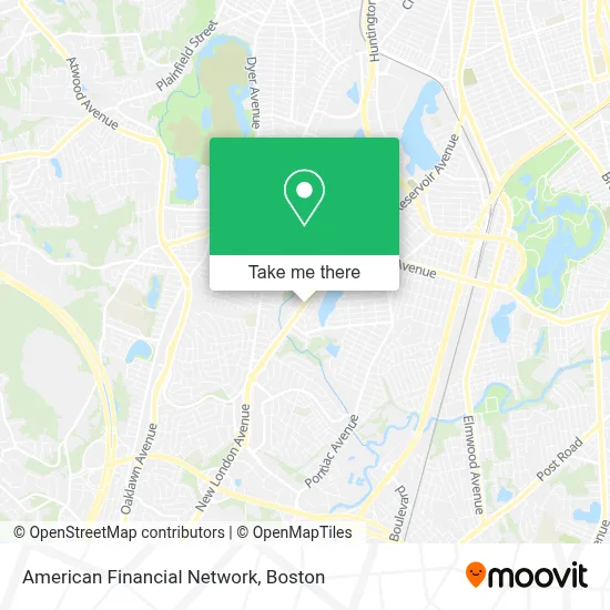 American Financial Network map