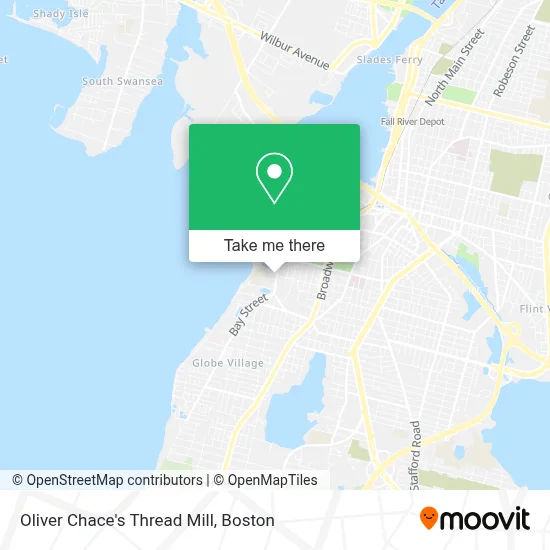 Oliver Chace's Thread Mill map