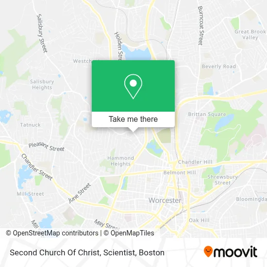 Second Church Of Christ, Scientist map