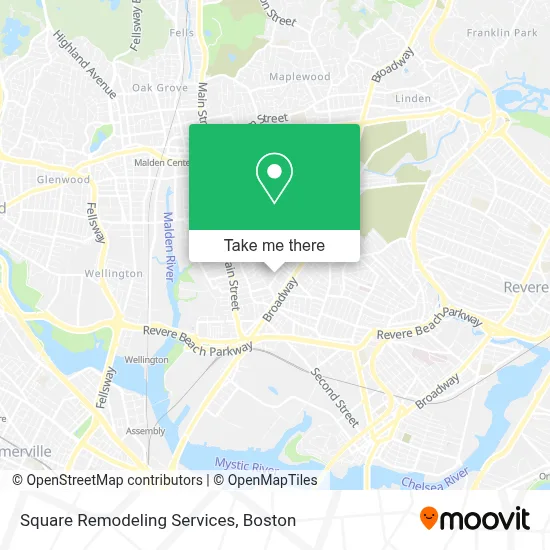 Square Remodeling Services map
