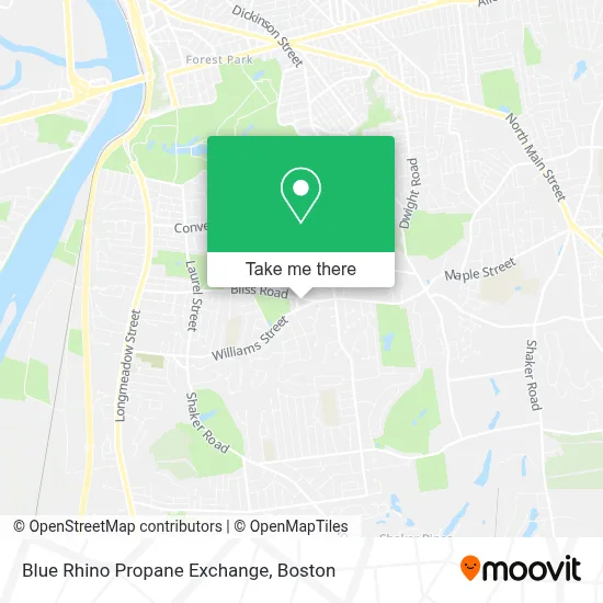 Blue Rhino Propane Exchange map