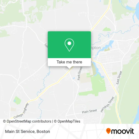 Main St Service map