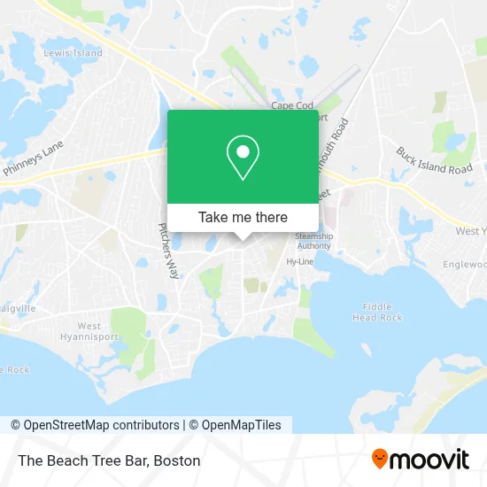 The Beach Tree Bar map