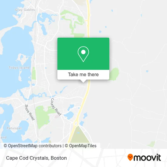 Cape Cod Crystals map