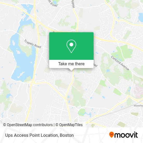 Ups Access Point Location map