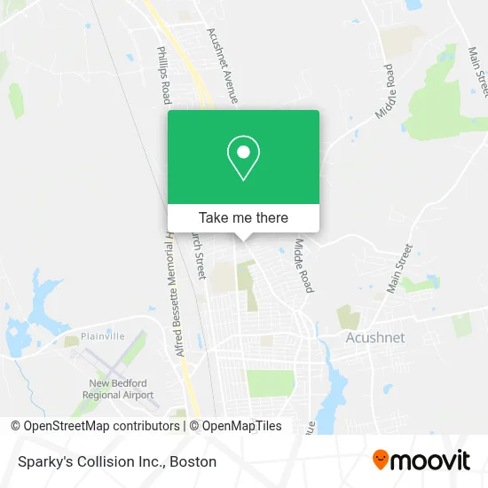 Sparky's Collision Inc. map