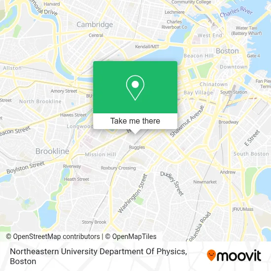 Northeastern University Department Of Physics map