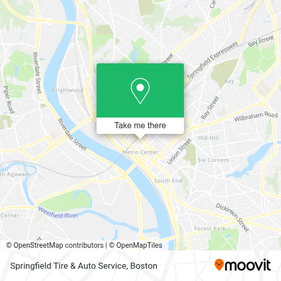 Springfield Tire & Auto Service map
