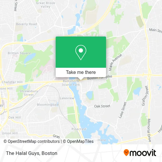 The Halal Guys map