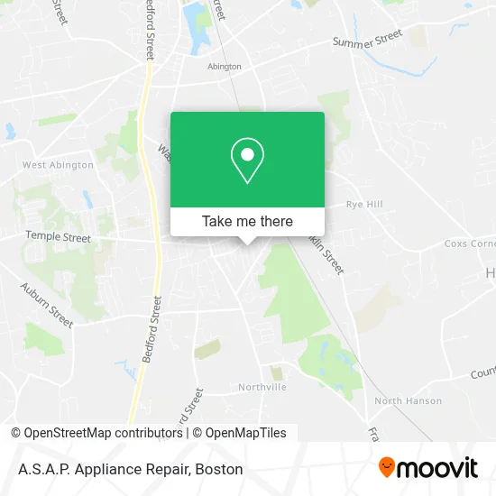 A.S.A.P. Appliance Repair map