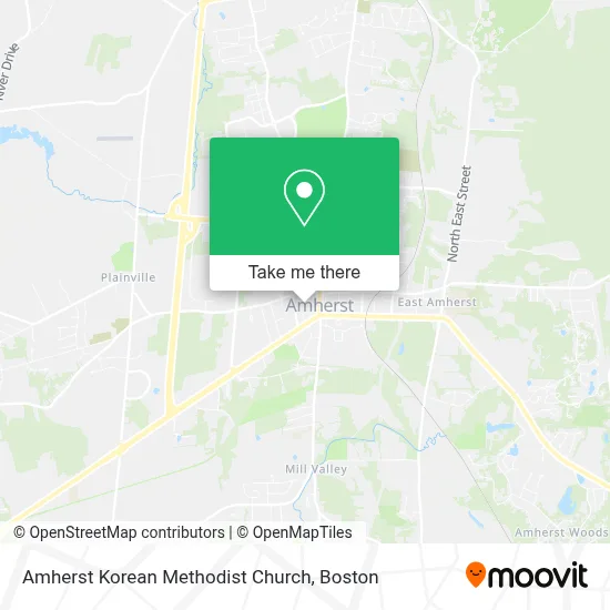 Amherst Korean Methodist Church map