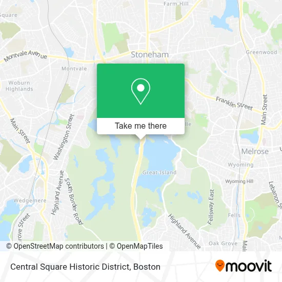 Central Square Historic District map