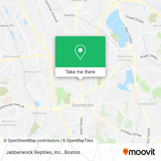 Jabberwock Reptiles, Inc. map