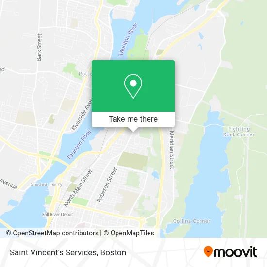 Saint Vincent's Services map