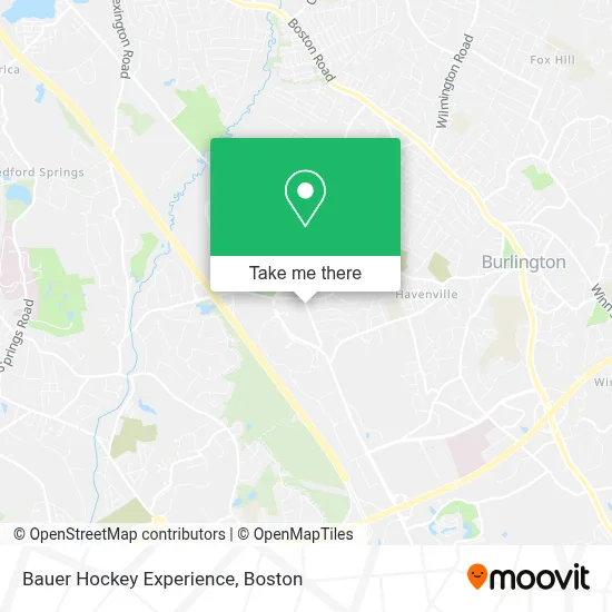 Bauer Hockey Experience map