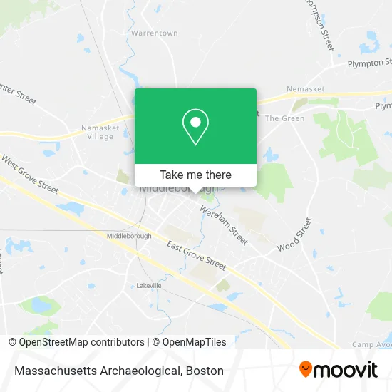 Massachusetts Archaeological map