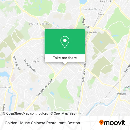 Golden House Chinese Restaurant map