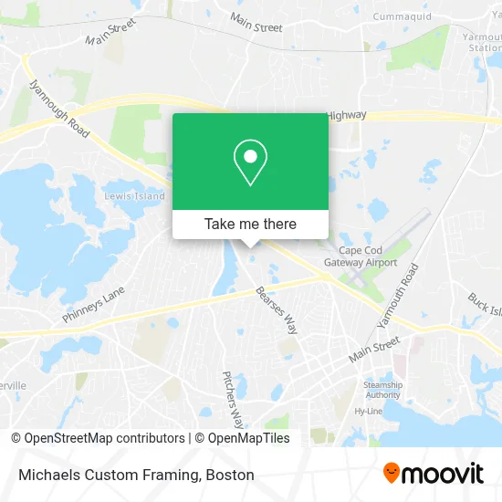 Michaels Custom Framing map