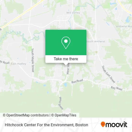 Hitchcock Center For the Environment map