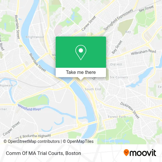 Comm Of MA Trial Courts map