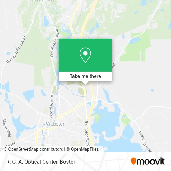 R. C. A. Optical Center map