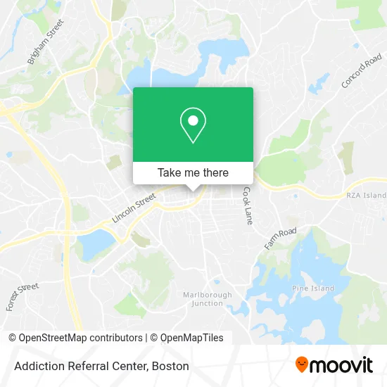 Addiction Referral Center map