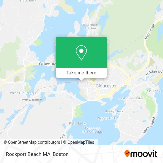 Rockport Beach MA map