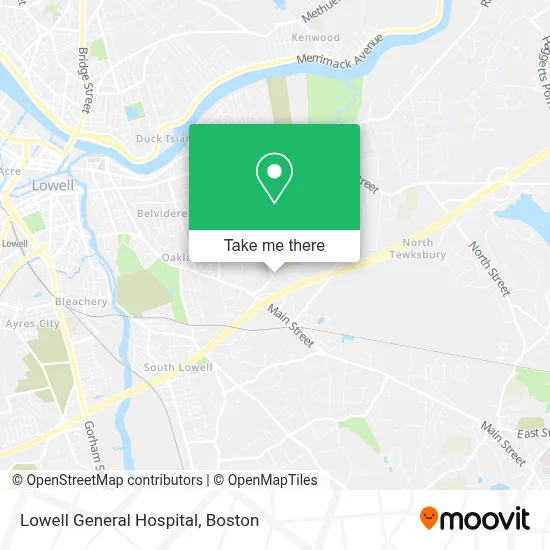 Lowell General Hospital map
